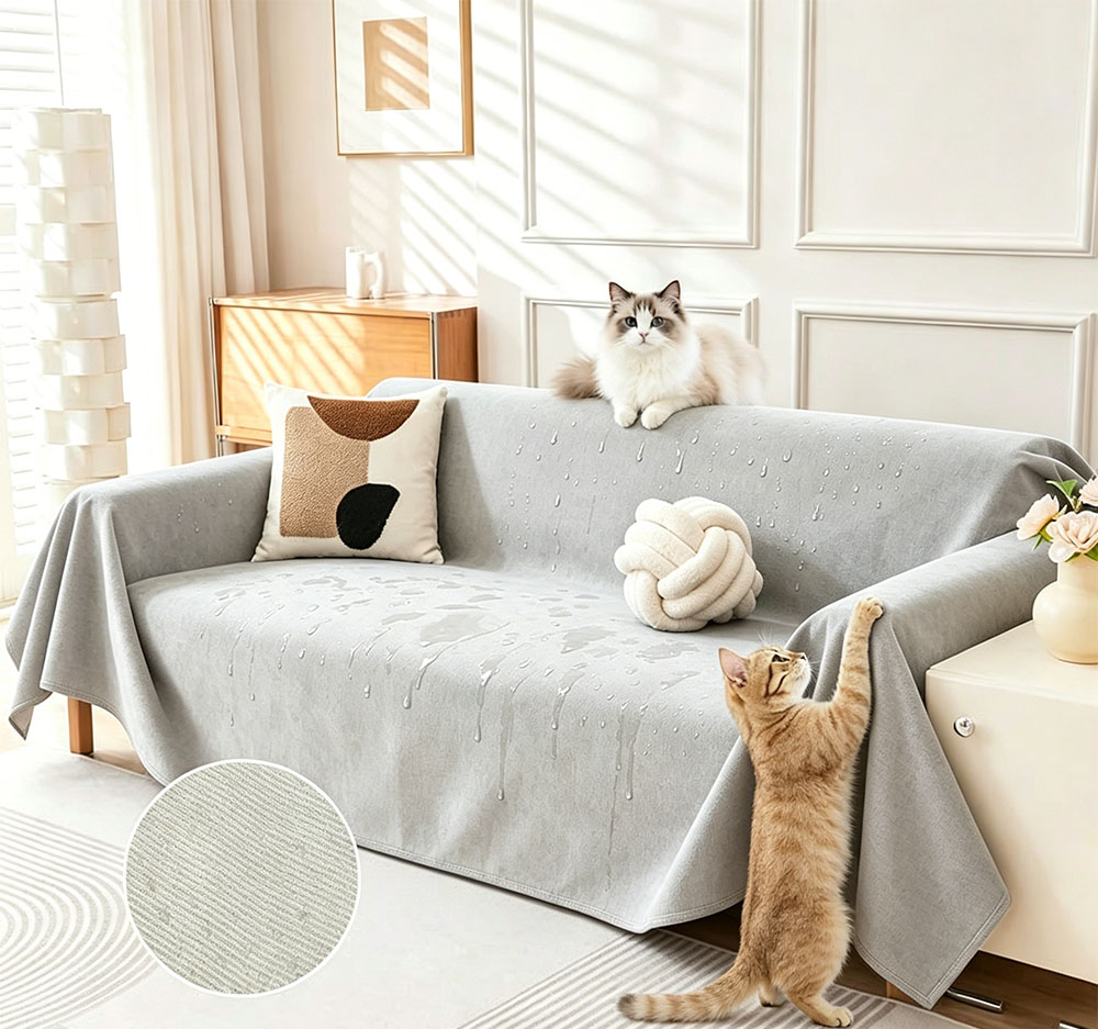 waterproof anti scratch pet sofa cover, non slip washable furniture protector