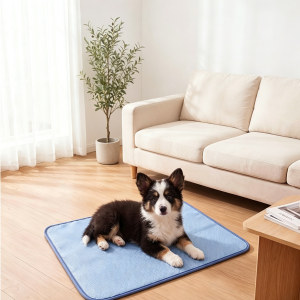 cooling ice silk pet mat, anti slip cool pad for dogs in summer
