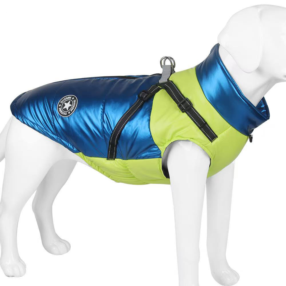 2 in 1 dog winter coat with built in harness, waterproof windproof reflective warm jacket 2 in 1 dog winter coat with built in harness, waterproof windproof reflective warm jacket