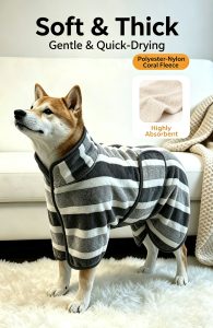 Factory Direct Wholesale Super Absorbent Coral Fleece Pet Drying Robe Adjustable Dog Bath Robe Quick Dry Pet Grooming Coat factory direct wholesale super absorbent coral fleece pet drying robe adjustable dog bath robe quick dry pet grooming coat